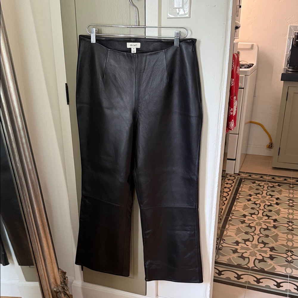 Black Leather Pants